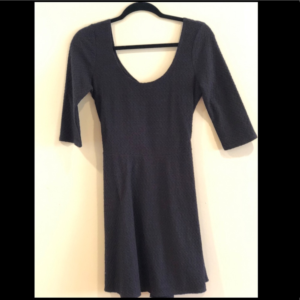 Black Ribbed Dress